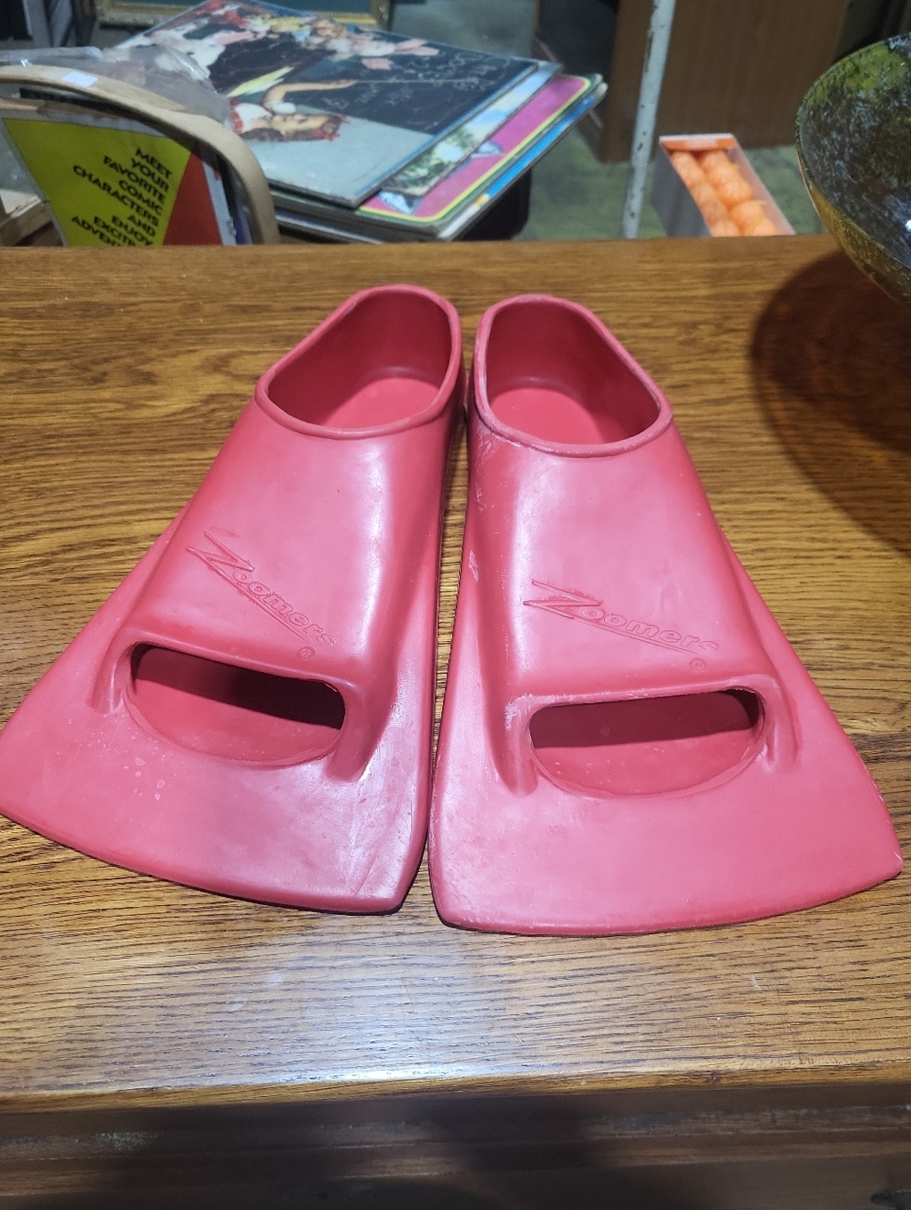 Red Finis Zoomers Swim Training Fin Flippers